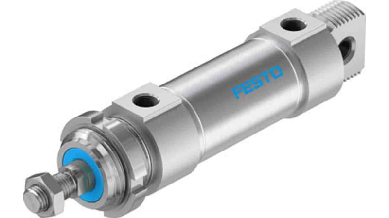 Festo Pneumatic Roundline Cylinder 40mm Bore, 40mm Stroke, DSNU Series, Double Acting