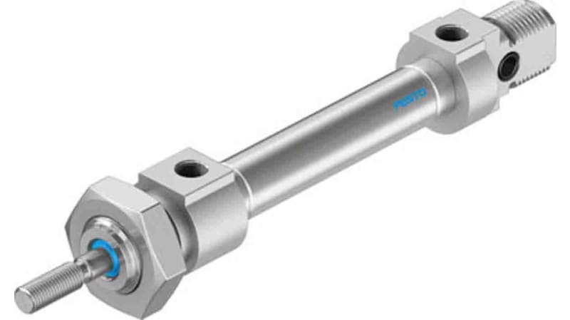 Festo Pneumatic Roundline Cylinder 8mm Bore, 20mm Stroke, DSNU Series, Double Acting