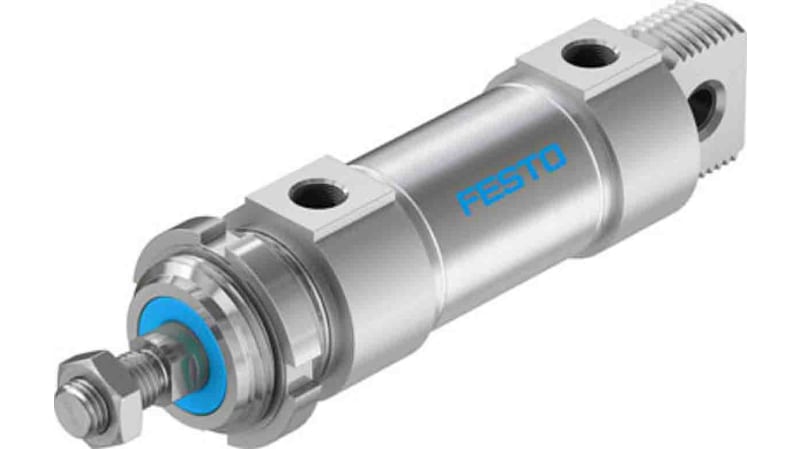 Festo Pneumatic Roundline Cylinder 40mm Bore, 25mm Stroke, DSNU Series, Double Acting