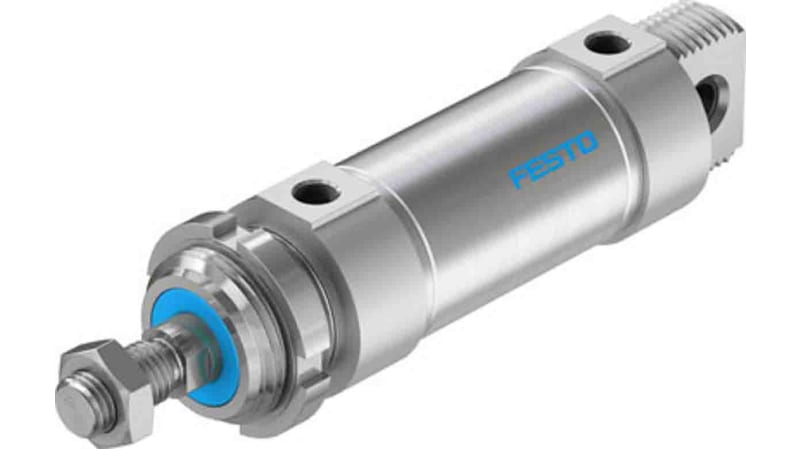 Festo Pneumatic Roundline Cylinder 50mm Bore, 50mm Stroke, DSNU Series, Double Acting