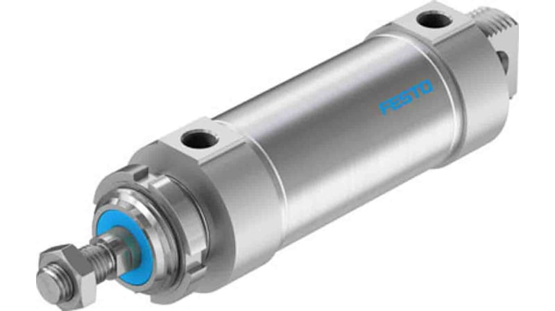 Festo Pneumatic Roundline Cylinder 63mm Bore, 80mm Stroke, DSNU Series, Double Acting