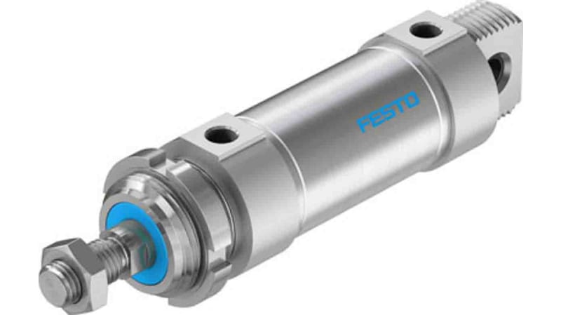 Festo Pneumatic Roundline Cylinder 50mm Bore, 50mm Stroke, DSNU Series, Double Acting