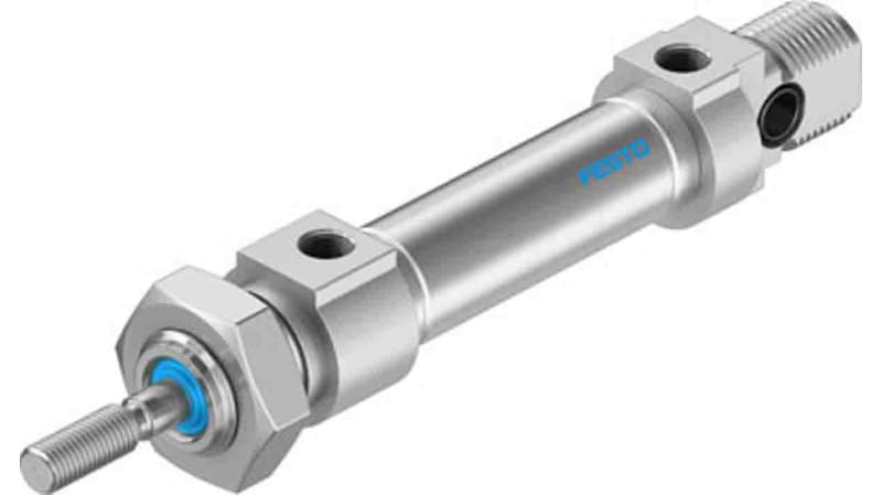 Festo Pneumatic Roundline Cylinder 10mm Bore, 10mm Stroke, DSNU Series, Double Acting