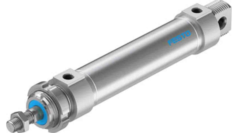 Festo Pneumatic Roundline Cylinder 32mm Bore, 100mm Stroke, DSNU Series, Double Acting