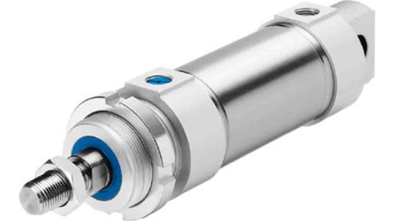 Festo Pneumatic Roundline Cylinder 50mm Bore, 50mm Stroke, ESNU Series, Single Acting
