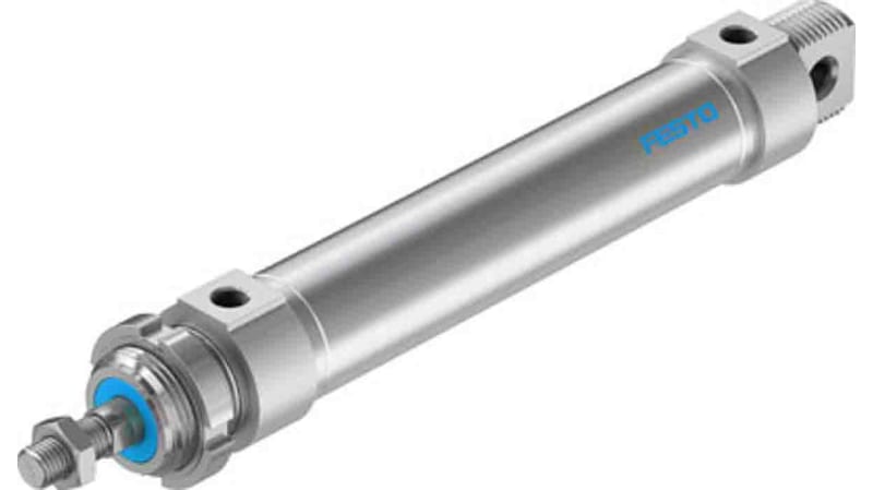 Festo Pneumatic Roundline Cylinder 32mm Bore, 125mm Stroke, DSNU Series, Double Acting