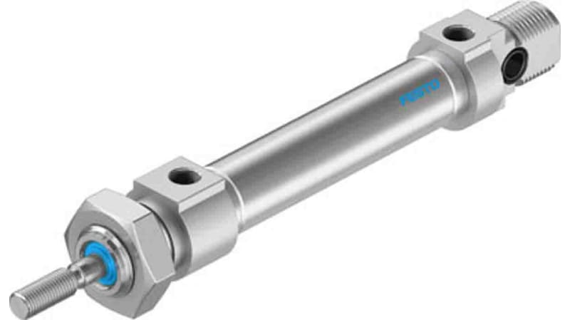 Festo Pneumatic Roundline Cylinder 10mm Bore, 30mm Stroke, DSNU Series, Double Acting