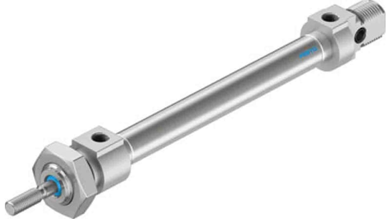 Festo Pneumatic Roundline Cylinder 8mm Bore, 60mm Stroke, DSNU Series, Double Acting
