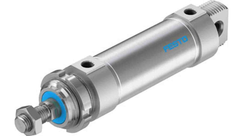 Festo Pneumatic Roundline Cylinder 50mm Bore, 80mm Stroke, DSNU Series, Double Acting