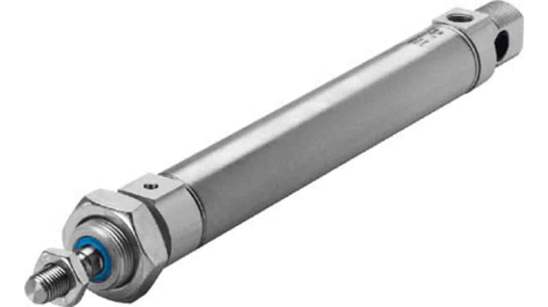 Festo Pneumatic Roundline Cylinder 8mm Bore, 50mm Stroke, ESNU Series, Single Acting