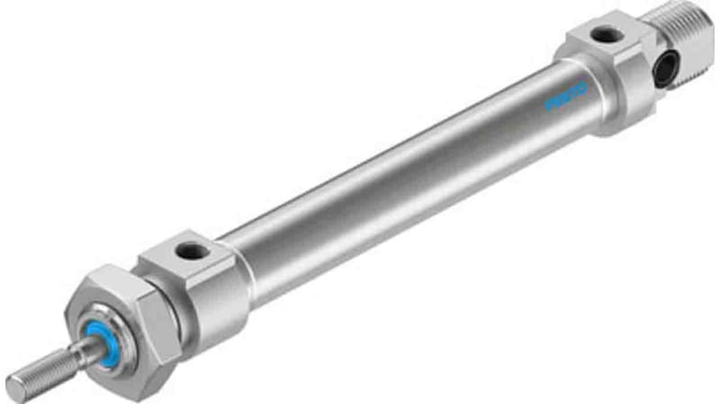 Festo Pneumatic Roundline Cylinder 10mm Bore, 60mm Stroke, DSNU Series, Double Acting