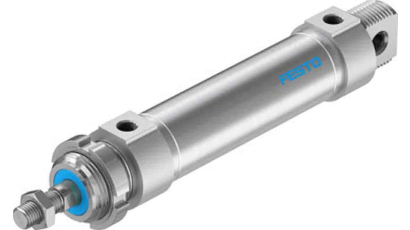 Festo Pneumatic Roundline Cylinder 32mm Bore, 80mm Stroke, DSNU Series, Double Acting