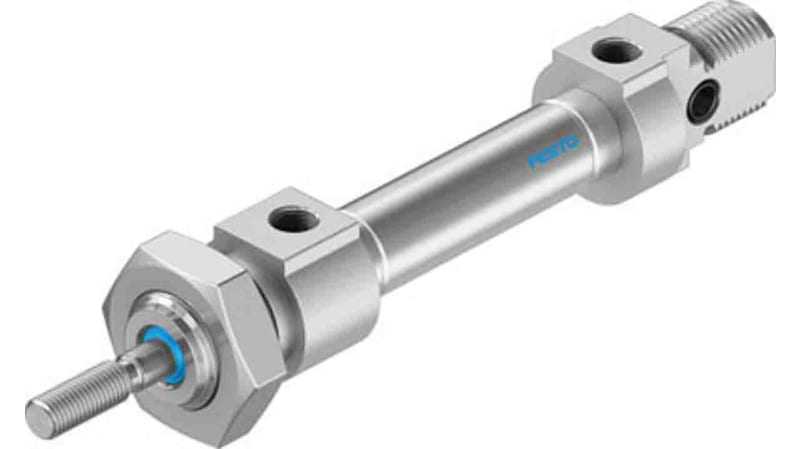 Festo Pneumatic Roundline Cylinder 8mm Bore, 10mm Stroke, DSNU Series, Double Acting