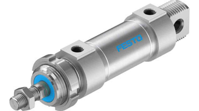 Festo Pneumatic Roundline Cylinder 32mm Bore, 25mm Stroke, DSNU Series, Double Acting