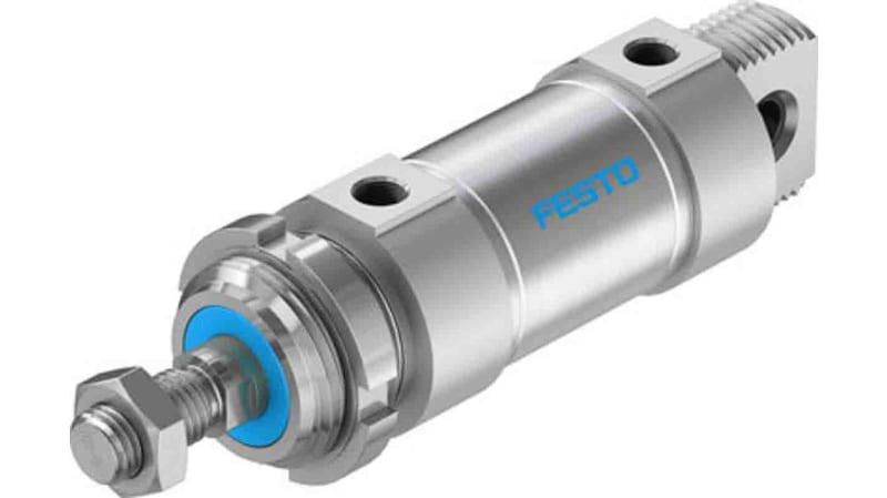 Festo Pneumatic Roundline Cylinder 50mm Bore, 25mm Stroke, DSNU Series, Double Acting