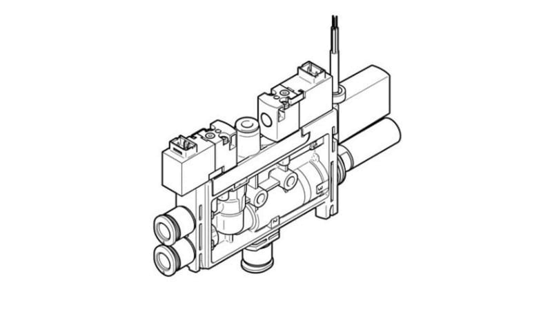 Festo Vacuum Pump, 0.95mm nozzle , 3.8bar 21L/min