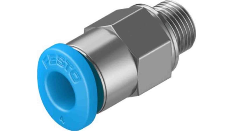 Festo Straight Threaded Adaptor to M5 Male to Push In 4 mm