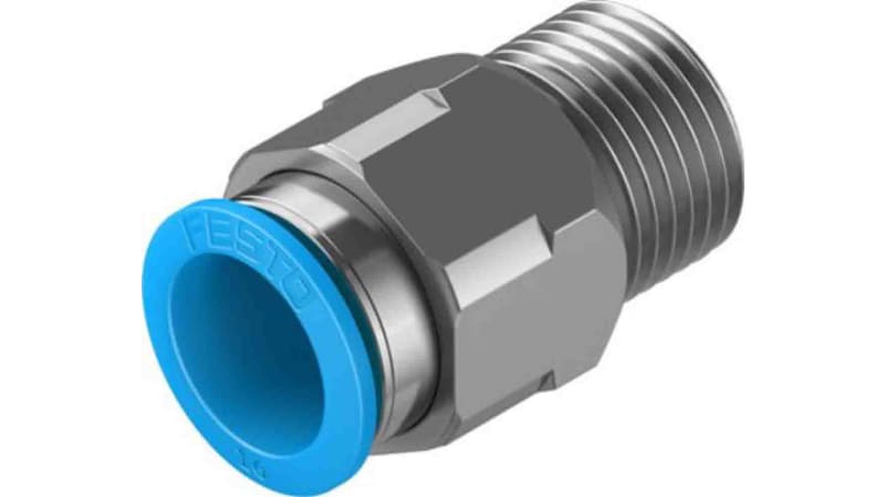 Festo Straight Threaded Adaptor to R 1/2 Male to Push In 16 mm