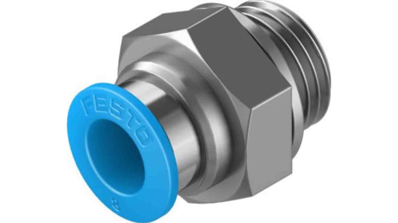 Festo Straight Threaded Adaptor to G 1/4 Male to Push In 8 mm