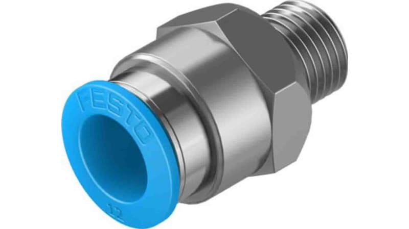 Festo Straight Threaded Adaptor to G 1/4 Male to Push In 12 mm