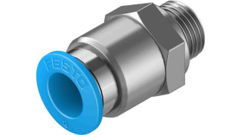 Festo Straight Threaded Adaptor to G 1/8 Male to Push In 8 mm