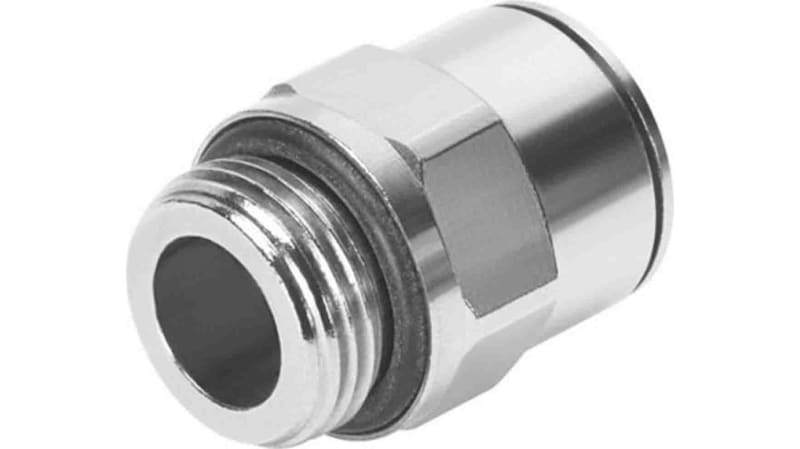 Festo Straight Threaded Adaptor to G 3/8 Male to Push In 8 mm
