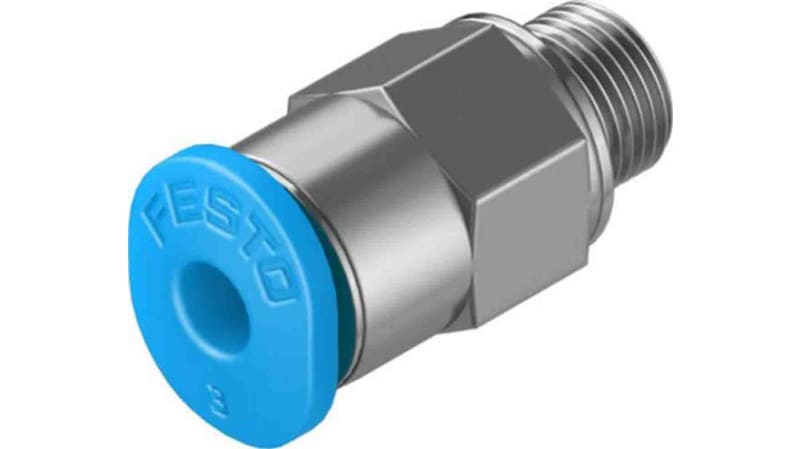 Festo Straight Threaded Adaptor to M5 Male to Push In 3 mm