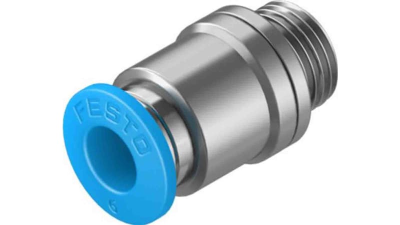 Festo Straight Threaded Adaptor to G 1/8 Male to Push In 6 mm