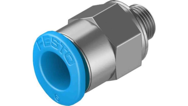 Festo Straight Threaded Adaptor to M5 Male to Push In 6 mm
