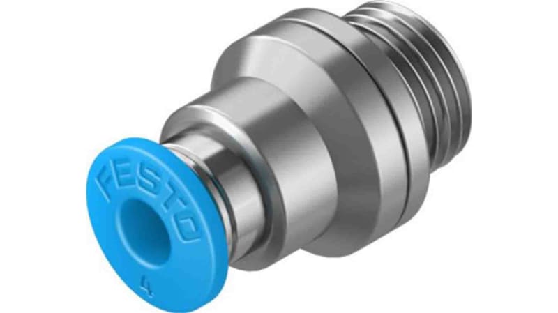Festo Straight Threaded Adaptor to G 1/8 Male to Push In 4 mm