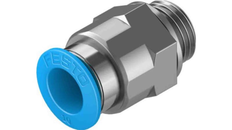 Festo Straight Threaded Adaptor to G 1/4 Male to Push In 10 mm