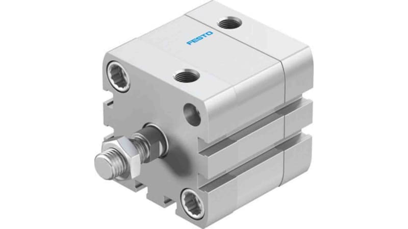 Festo Pneumatic Compact Cylinder 40mm Bore, 10mm Stroke, ADN Series, Double Acting