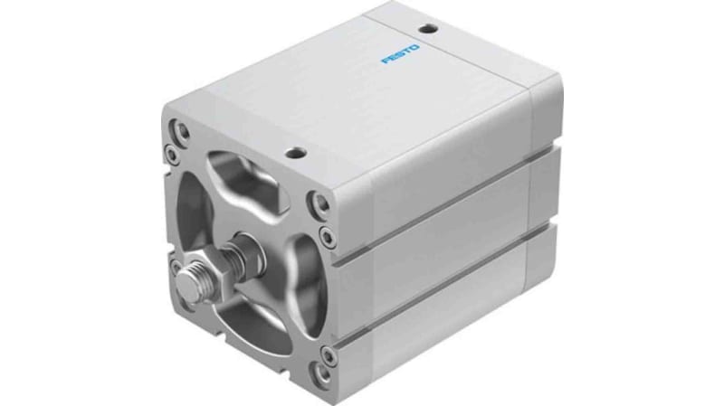 Festo Pneumatic Compact Cylinder 100mm Bore, 80mm Stroke, ADN Series, Double Acting
