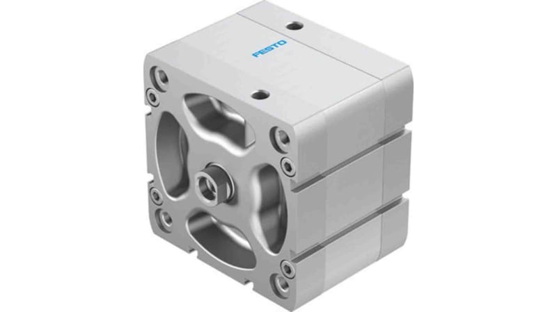 Festo Pneumatic Compact Cylinder 100mm Bore, 20mm Stroke, ADN Series, Double Acting