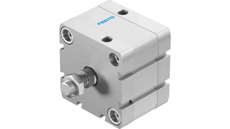 Festo Pneumatic Compact Cylinder 63mm Bore, 10mm Stroke, ADN Series, Double Acting