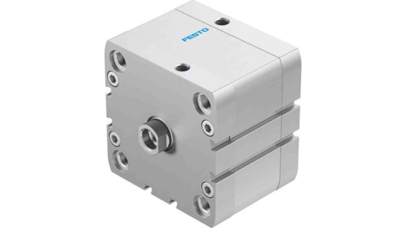 Festo Pneumatic Compact Cylinder 80mm Bore, 20mm Stroke, ADN Series, Double Acting