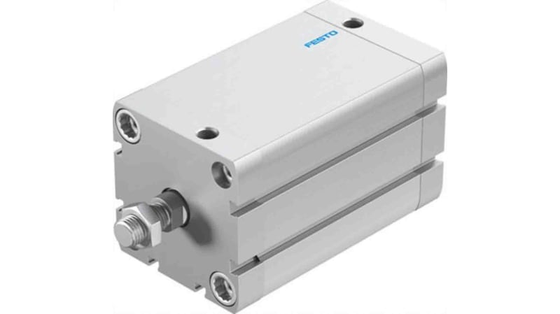 Festo Pneumatic Compact Cylinder 63mm Bore, 80mm Stroke, ADN Series, Double Acting