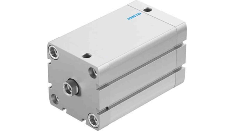 Festo Pneumatic Compact Cylinder 63mm Bore, 80mm Stroke, ADN Series, Double Acting