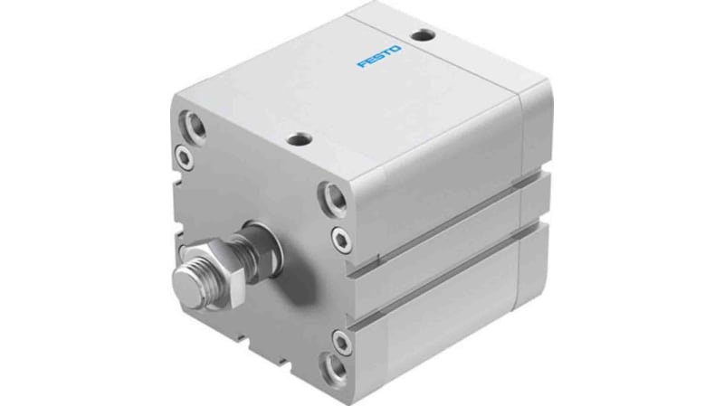 Festo Pneumatic Compact Cylinder 80mm Bore, 50mm Stroke, ADN Series, Double Acting