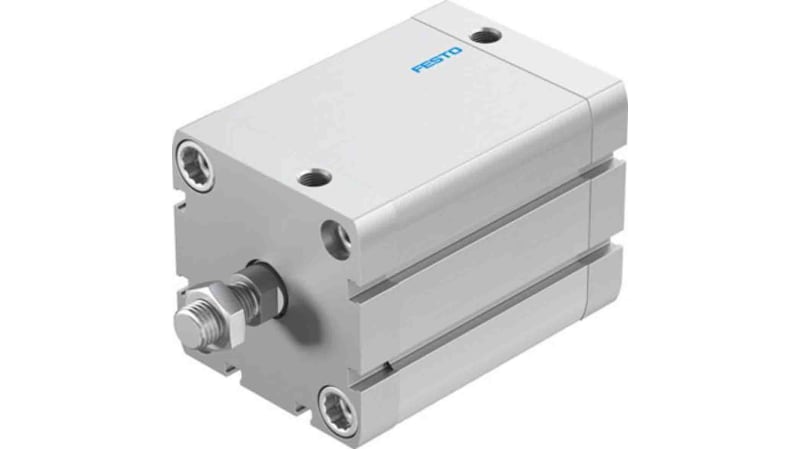 Festo Pneumatic Compact Cylinder 63mm Bore, 60mm Stroke, ADN Series, Double Acting