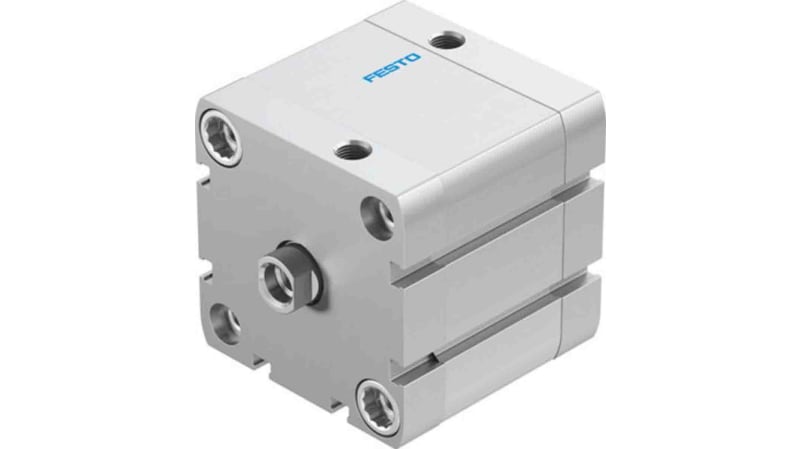 Festo Pneumatic Compact Cylinder 63mm Bore, 25mm Stroke, ADN Series, Double Acting