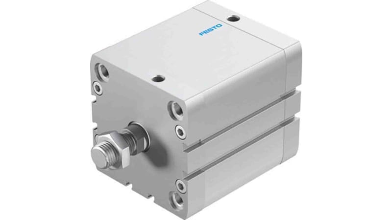 Festo Pneumatic Compact Cylinder 80mm Bore, 60mm Stroke, ADN Series, Double Acting