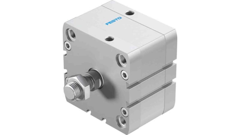 Festo Pneumatic Compact Cylinder 80mm Bore, 15mm Stroke, ADN Series, Double Acting