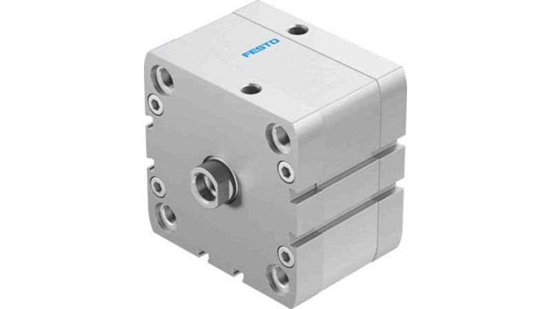 Festo Pneumatic Compact Cylinder 80mm Bore, 15mm Stroke, ADN Series, Double Acting