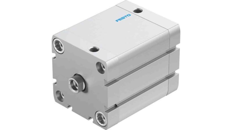 Festo Pneumatic Compact Cylinder 63mm Bore, 50mm Stroke, ADN Series, Double Acting