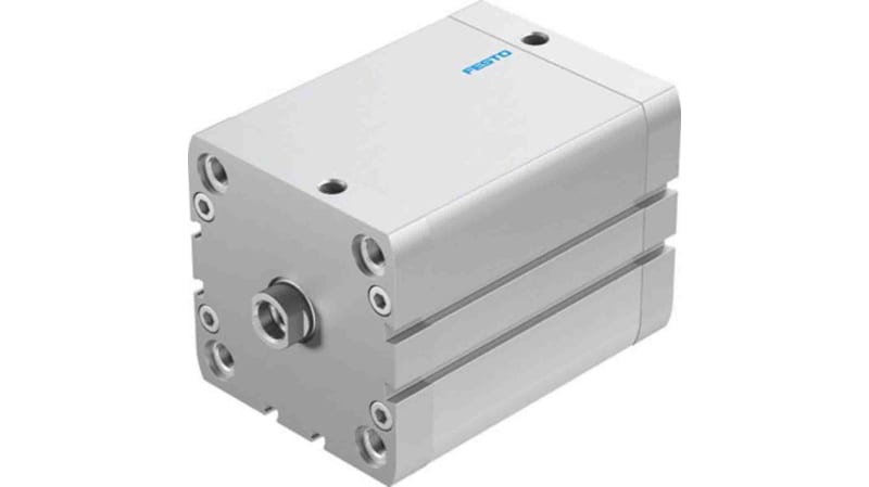 Festo Pneumatic Compact Cylinder 80mm Bore, 80mm Stroke, ADN Series, Double Acting