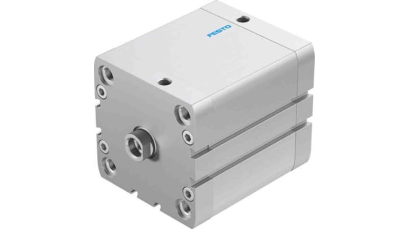 Festo Pneumatic Compact Cylinder 80mm Bore, 80mm Stroke, ADN Series, Double Acting