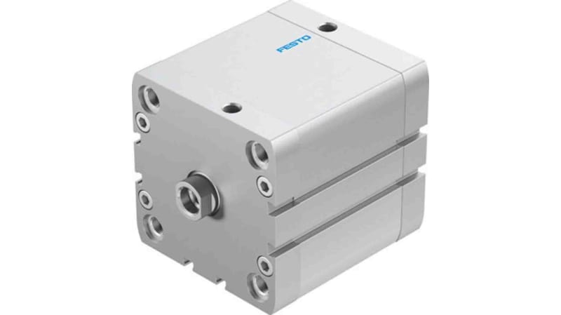 Festo Pneumatic Compact Cylinder 80mm Bore, 50mm Stroke, ADN Series, Double Acting