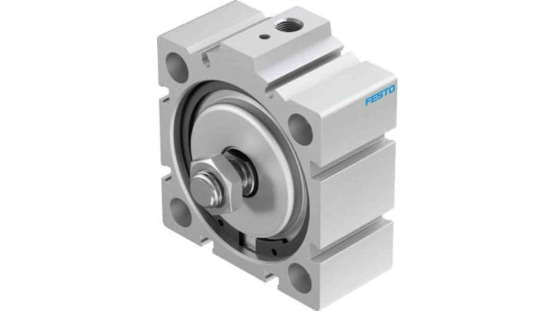 Festo Pneumatic Compact Cylinder 63mm Bore, 10mm Stroke, AEVC Series, Single Acting