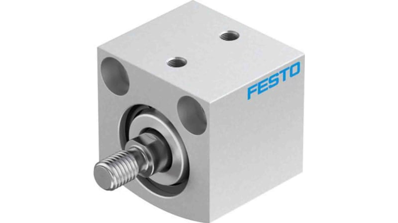 Festo Pneumatic Compact Cylinder 25mm Bore, 10mm Stroke, ADVC Series, Double Acting
